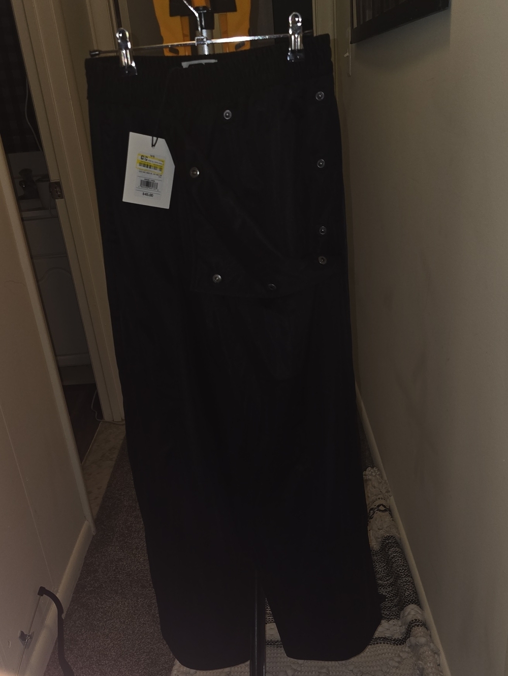 NWT KBB Track Pants With Snap Front Detail